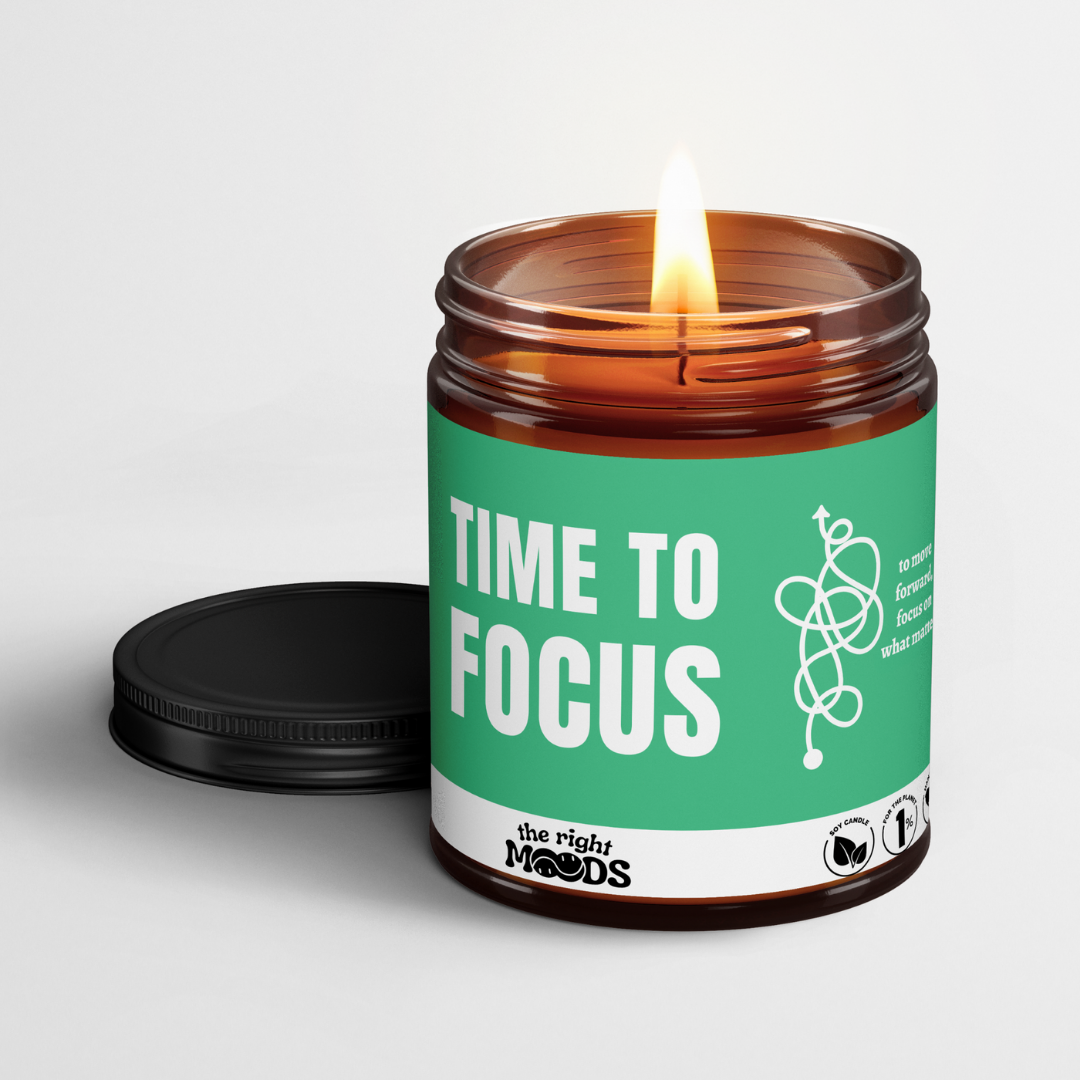Świeca prezentowa – FOCUS MOOD – Zapachowy, ręcznie robiony wosk sojowy