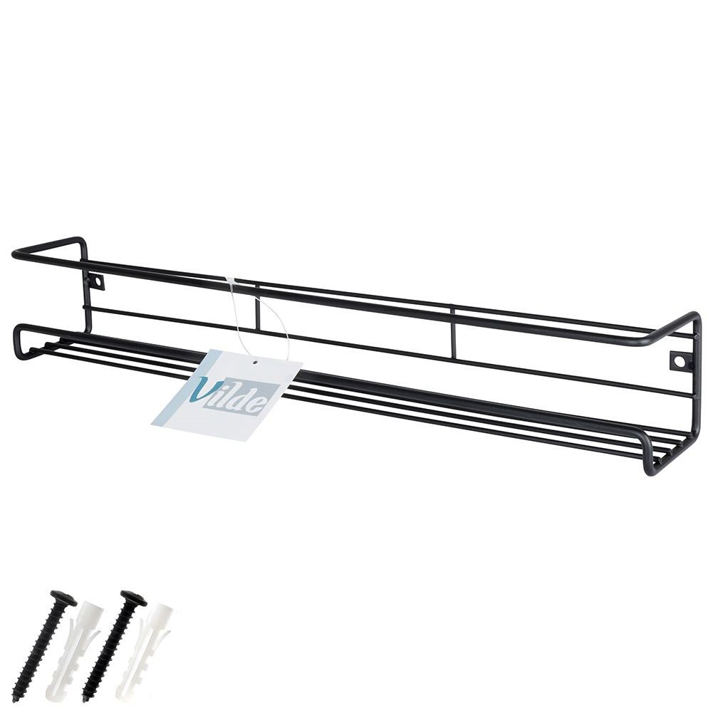 Wall shelf metal 40x6.5x6.5cm