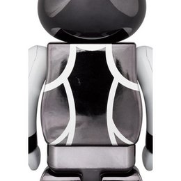 Ensemble Bearbrick 400% et 100% - KISS Catman (Chrome éd.)