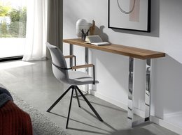 Chaise pivotante en tissu et pieds en acier noir 4105