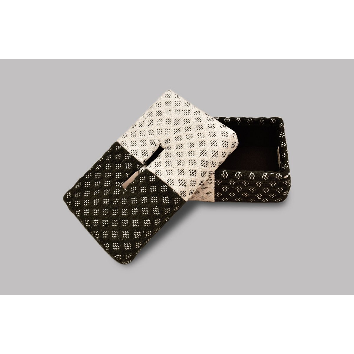 Tissue Box Cover | Handwoven Jacquard Two Sided | 24x14cm