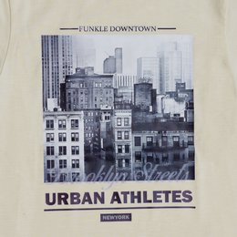 Funkle Camiseta para niño con estampado en la espalda