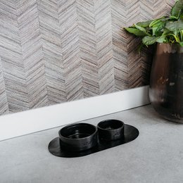 Pet Bowl Dækkeserviet DOGA Sort