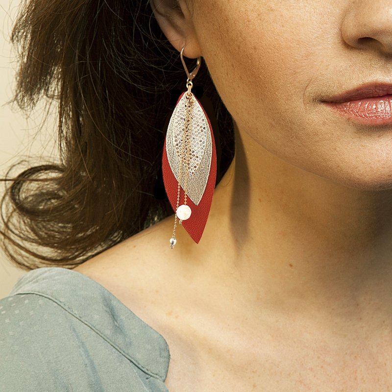 POP earrings red