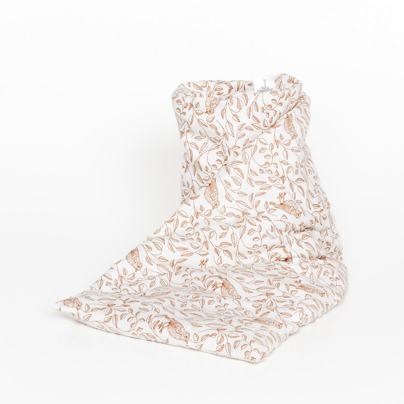 Écharpe de chaleur lijsterprint | 70 cm | graines de lin biologique