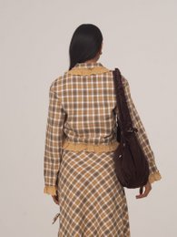 Willow Brown Plaid Crop Shirt
