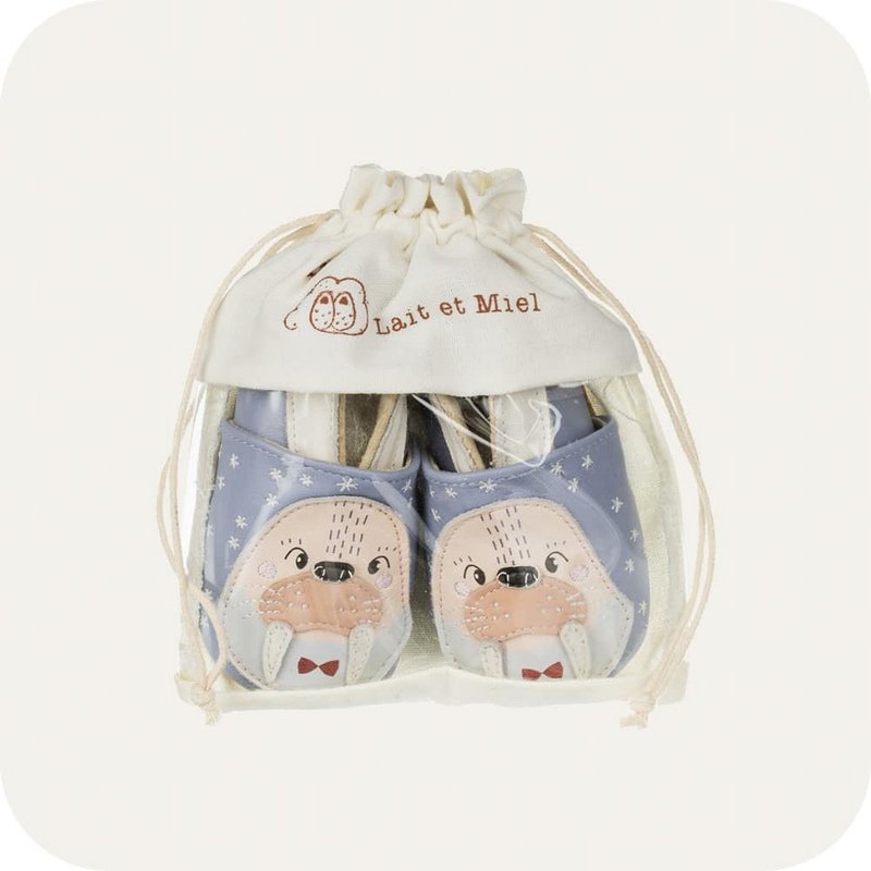 Extra flexible leather slippers Morse