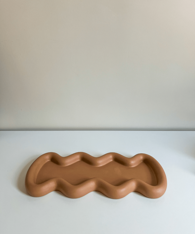 Plateau ondulé caramel au beurre