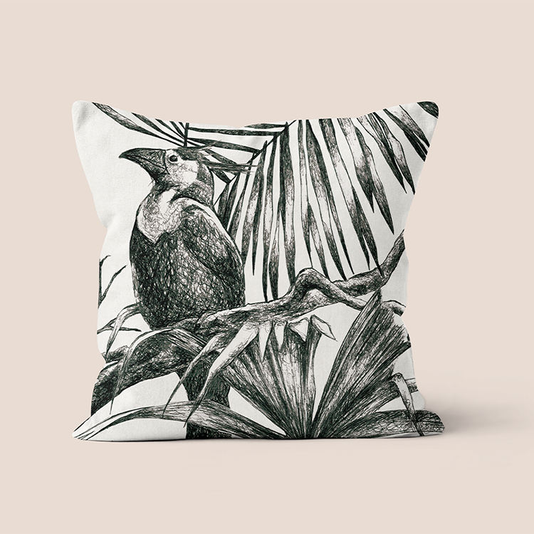 Polyester tropical decorative cushion 40x40cm 40x67cm - Alba model
