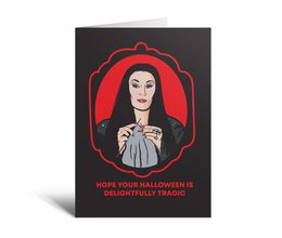 Delightfully Tragic Halloween Card