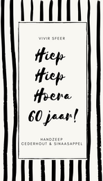 Handzeep - Hiep hiep hoera 60 jaar!