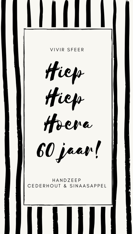 Handzeep - Hiep hiep hoera 60 jaar!