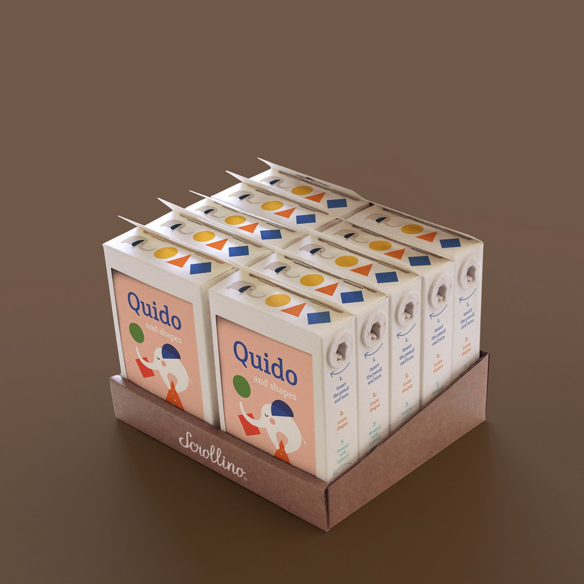 Libro ilustrado de aprendizaje - Scrollino Quido & Shapes