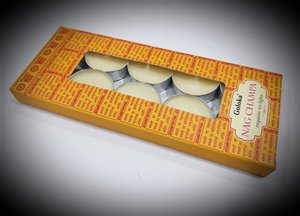 Goloka Nag Champa Teelichter 10 Stück