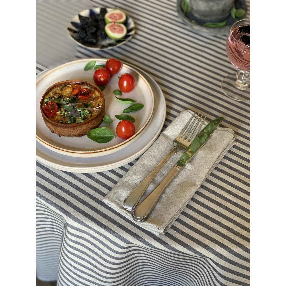 Round Tablecloth, Recycled fabric | Nord 1