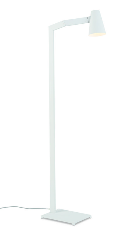 Vloerlamp ijzer Biarritz, wit