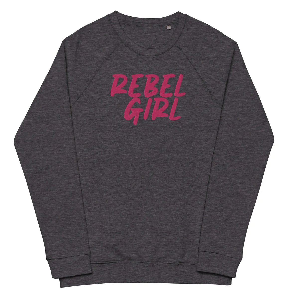 Rebel Girl Unisex Bio-Raglan-Sweatshirt Bio-Kleidung mit STICKEREI