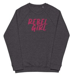 Rebel Girl Unisex Bio-Raglan-Sweatshirt Bio-Kleidung mit STICKEREI