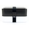 LUNCH BOX 2 LAGEN ZWART 1200 ML