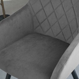 Frazer Diamond Armchair [Set of 2] [Velvet] [360-degree Swivel Base]