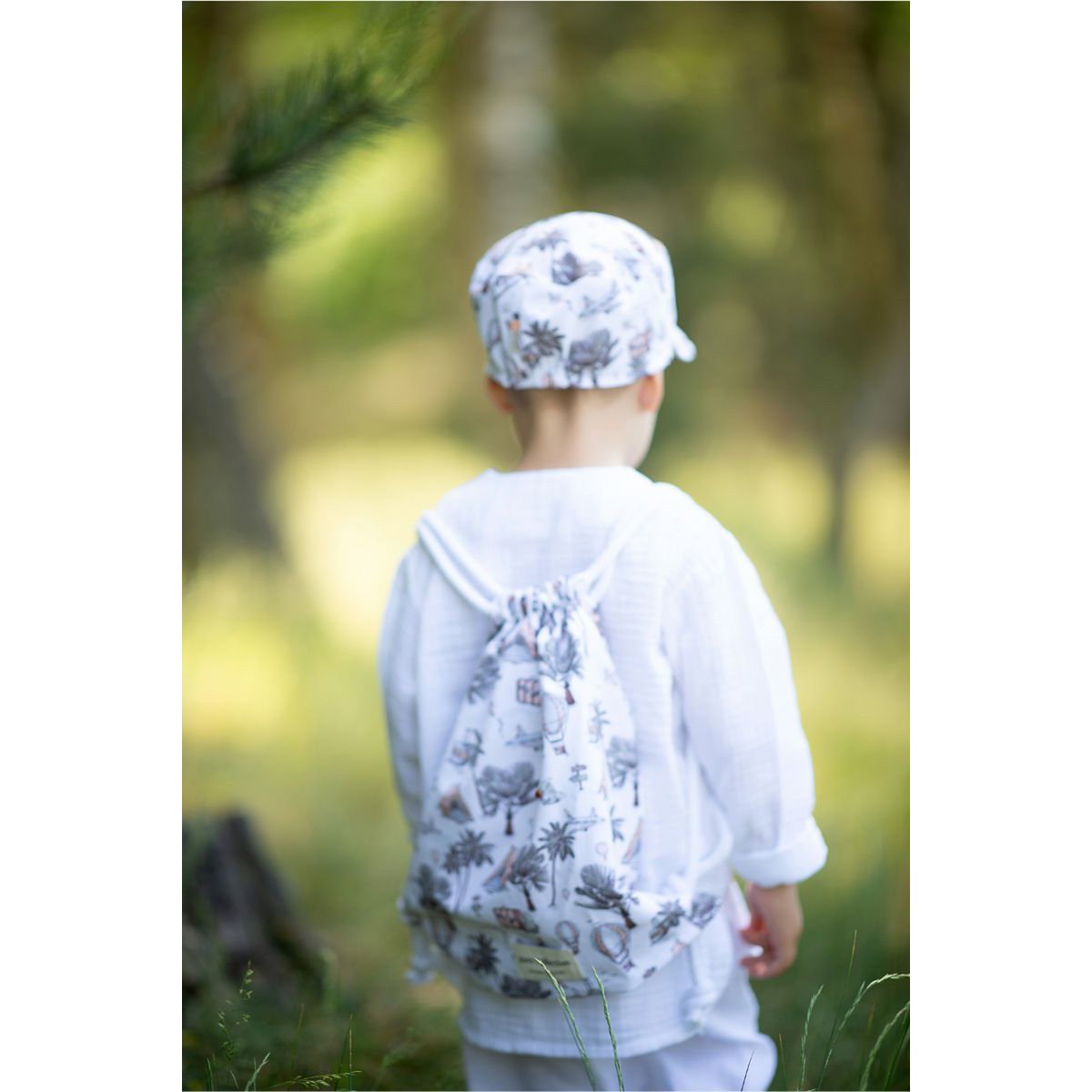 Ensemble blouse et short DANTE WHITE pour garçon