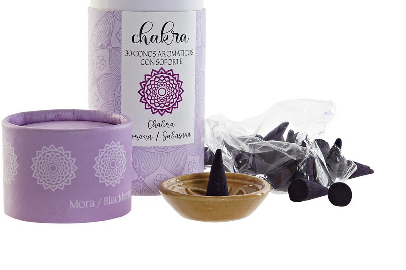 RØJELSESKEGEL SÆT 30 AROMA 45,5X26X13 CHAKRAS 7 SU IN186240