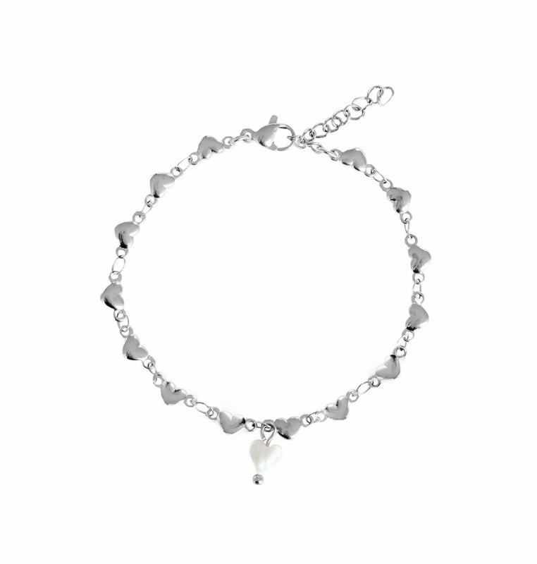 Hartjes Armband - Zilver