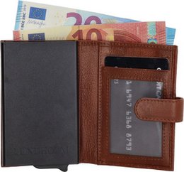 Lundholm Leren Pasjeshouder mannen Bruin | RFID anti-skim bescherming | Lundholm Örebro serie