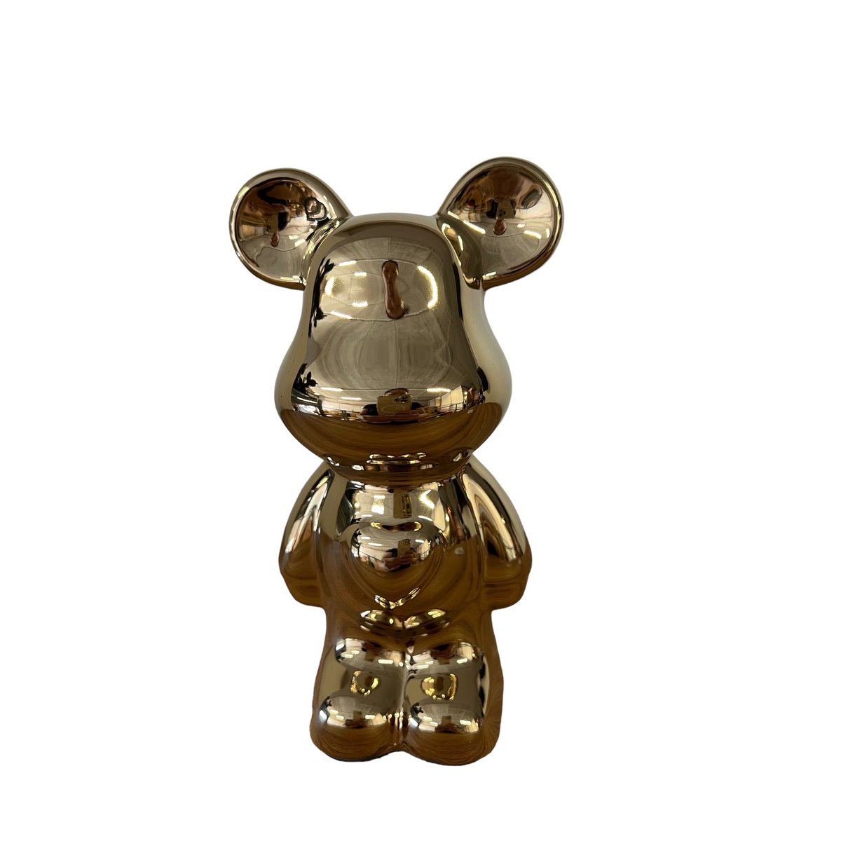 Oso ceramica 18cm oro Copia