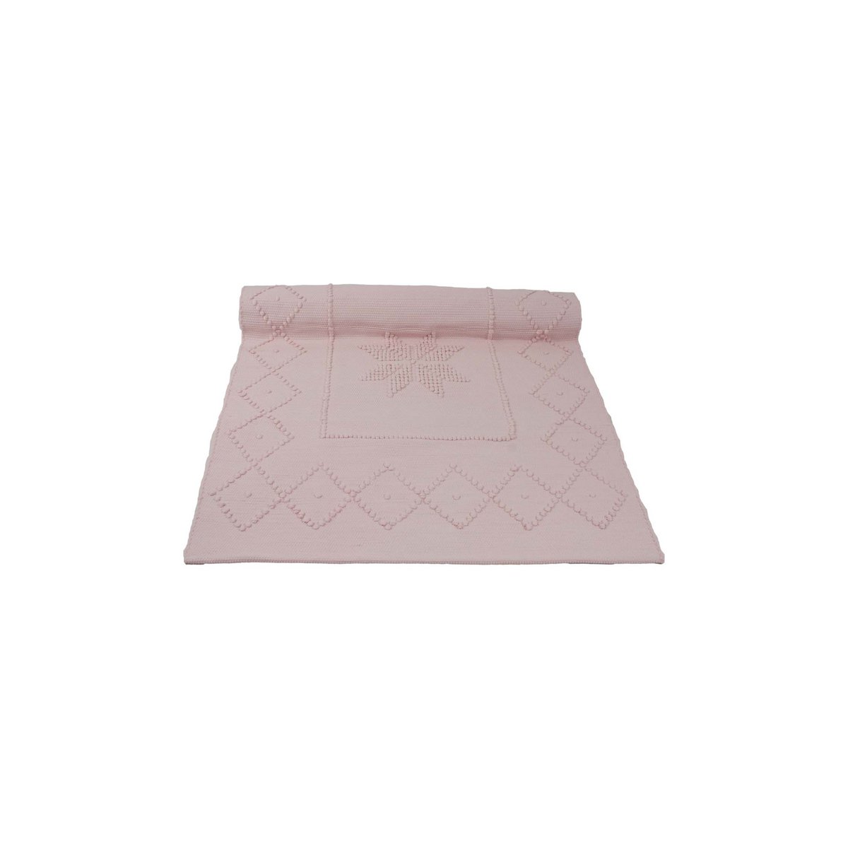 Gwiazda baby pink tkana bawełniana sukienka mała