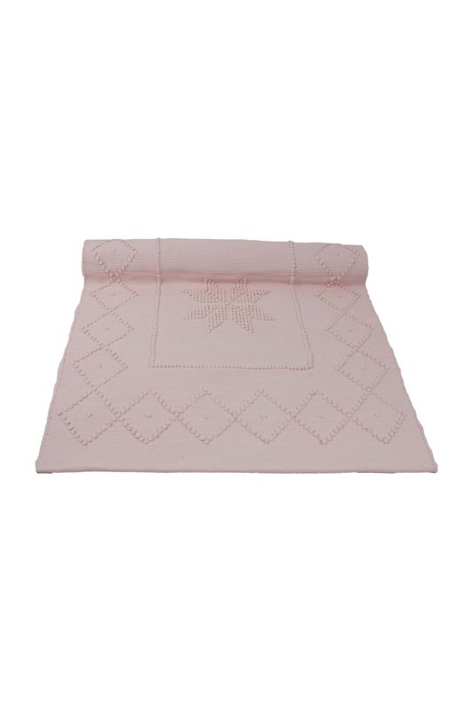 Gwiazda baby pink tkana bawełniana sukienka mała