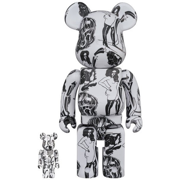 Set 400% e 100% Bearbrick - Pianeta (Saiko Otake)