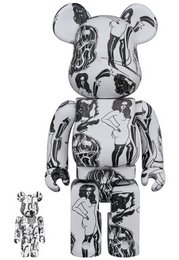Set 400% e 100% Bearbrick - Pianeta (Saiko Otake)