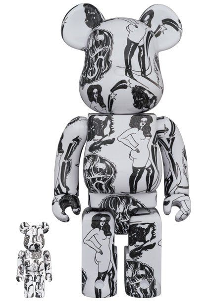 Set 400% e 100% Bearbrick - Pianeta (Saiko Otake)