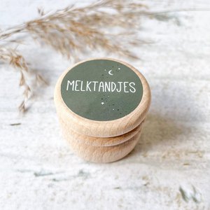 Storage box milk teeth | dark green
