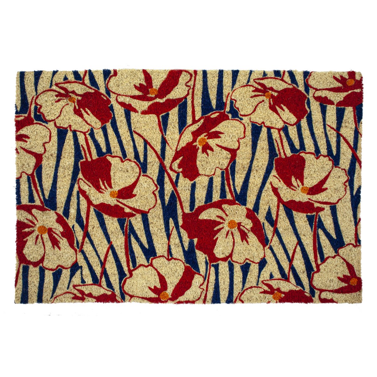Victoria and Albert Museum Poppy Field Coir Deurmat
