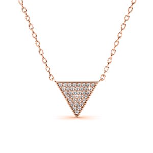 Pendentifs Veron  - Or RosÃ© et Cristal