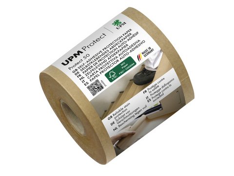 Afdekpapier UPM zelfklevend Protect P50 7,5cm x 50 meter