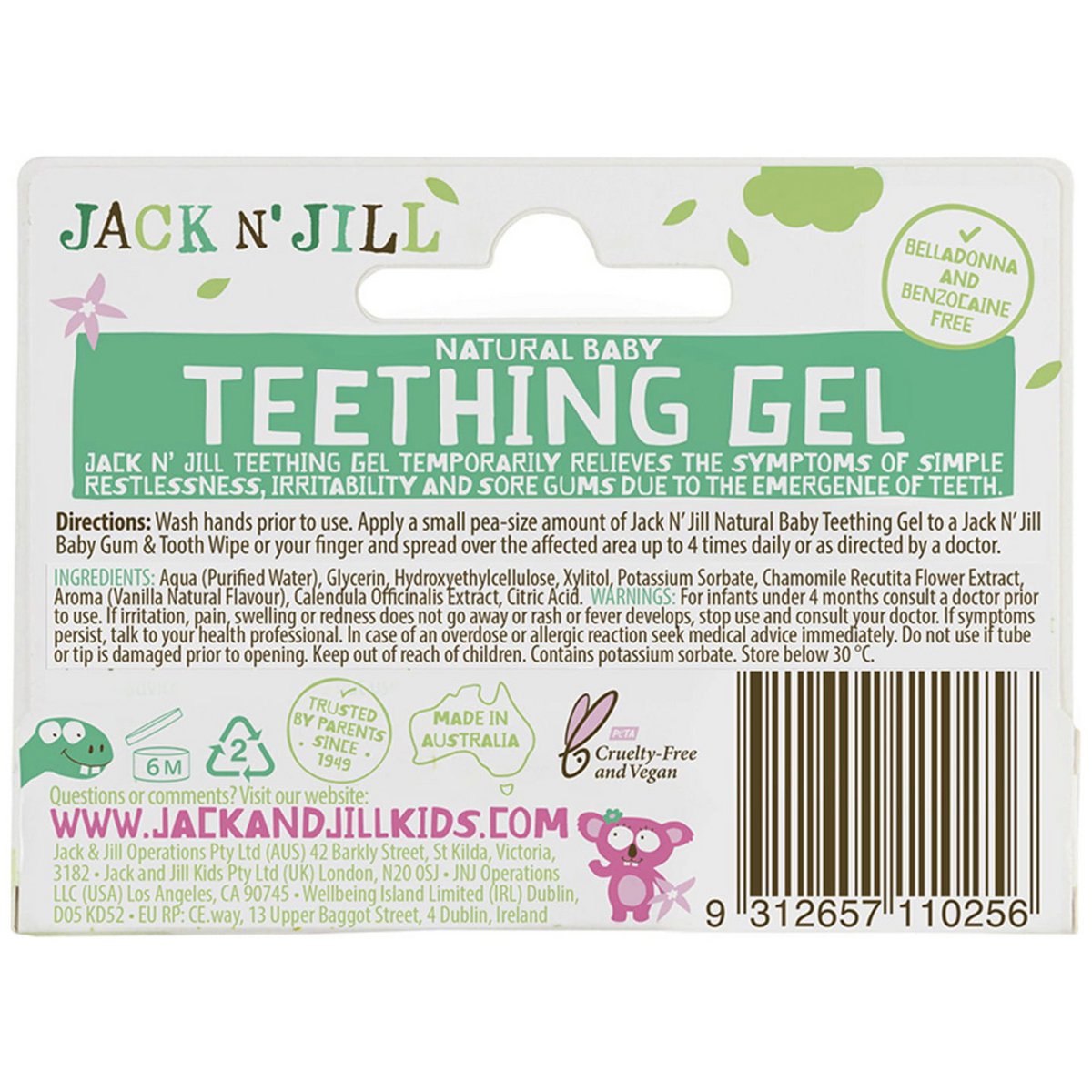 Jack N' Jill - Gel lenitivo