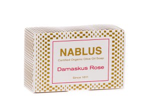 Nablus Zeep biologische olijfoliezeep Damascus Rose, 100g
