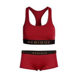 Women's Bra & Boxers 2-Piece Royal Cherry