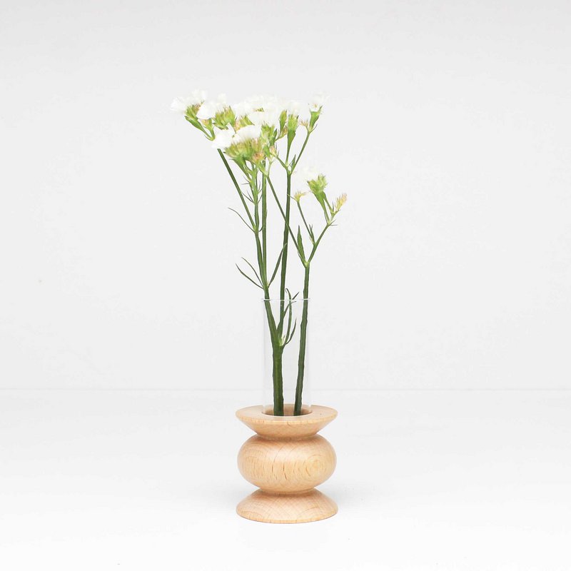 Totem Holzvase - Kurz Nº 5