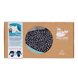 Long Sleeve Bodysuit & Bib Set | Organic cotton | Whale | Birth gift