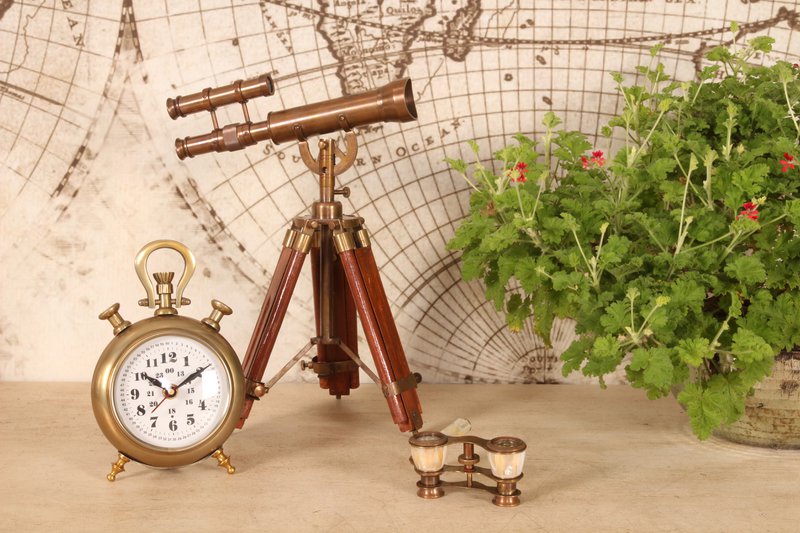 Telescoop met statief 47 cm - Bruin
