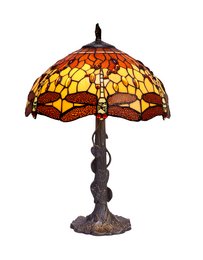 Sobremesa mayor base de foma  Tiffany diámetro 40cm Serie Belle Amber LG232320