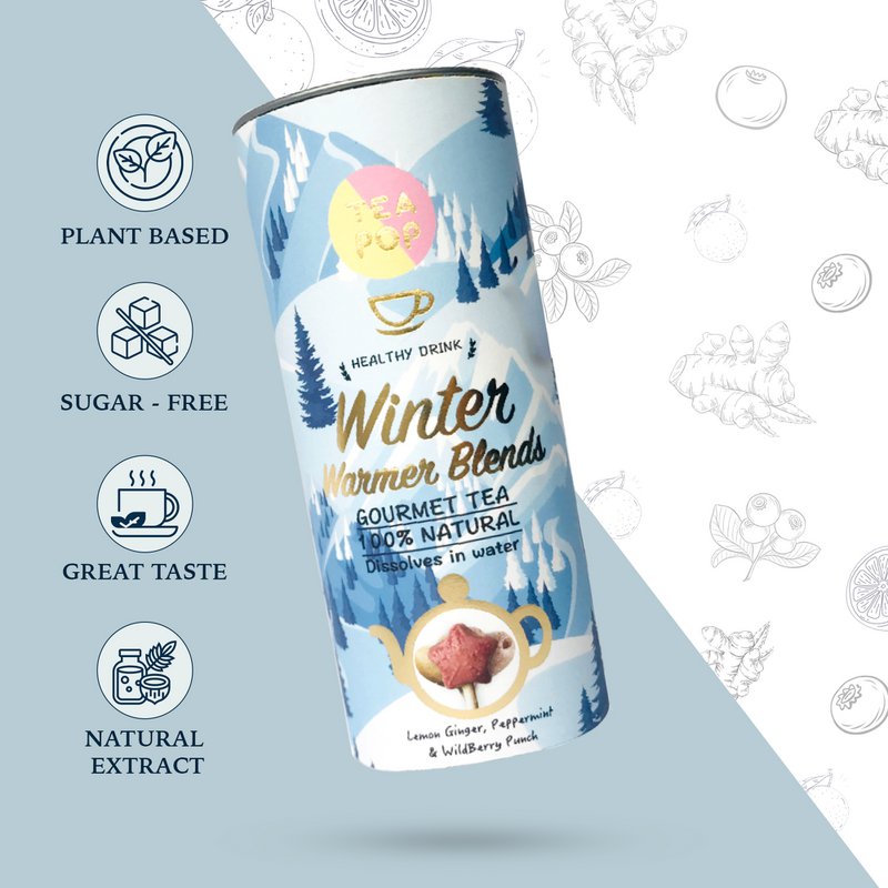 Thé chaud pour l'hiver sur un bâton ! 6x Mélanges assortis de bâtonnets de thé cristallisés