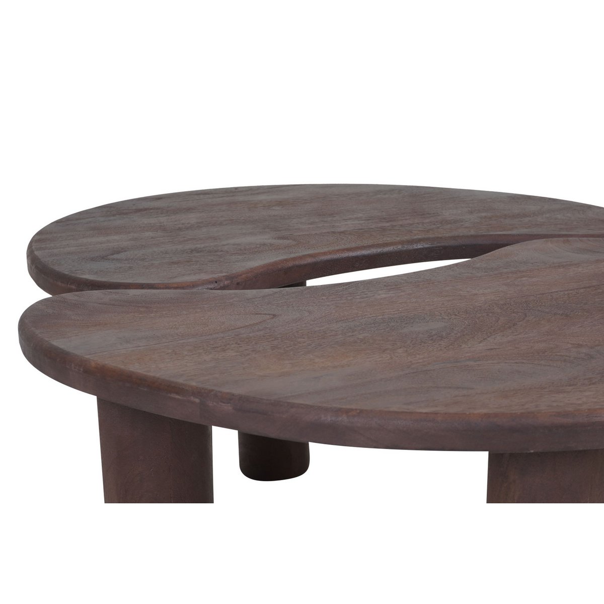 Coffee table Lina - Espresso Mangohout - Set of 2