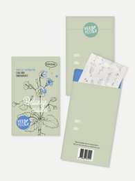  Flower seeds 'Thank you sowing' - blue and white floral design on seed packet, includes text "Thank you sowing"