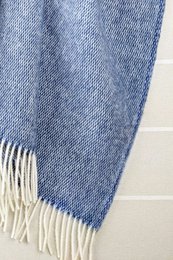 Wool blanket/cuddly blanket pickstitch rain