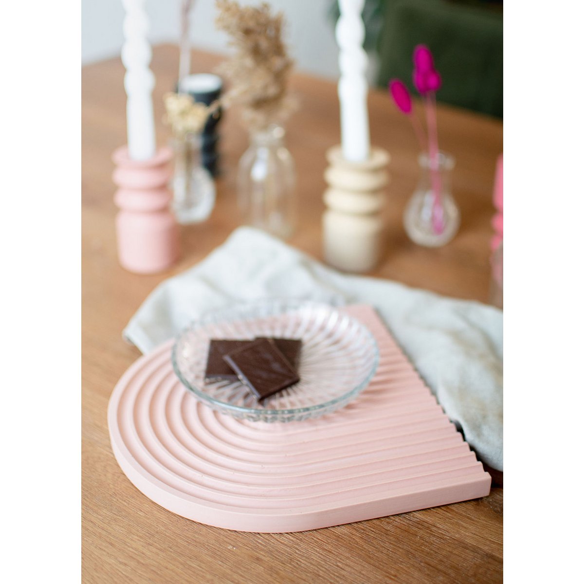 Plateau Midi Rainbow Vieux Rose